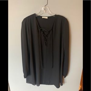 Adrienne Silky Lace Front Tunic